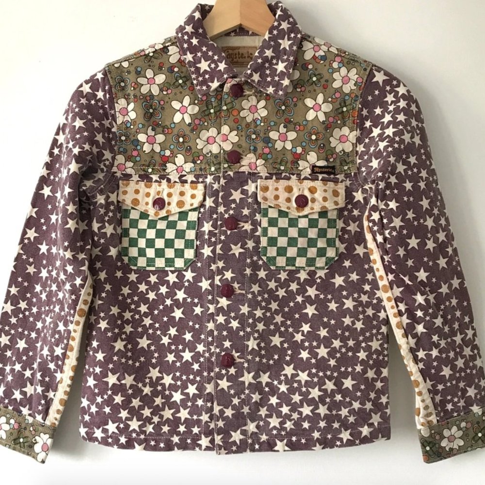 Vintage Hysteric Glamour JP full print WMN Trucker Jacket.